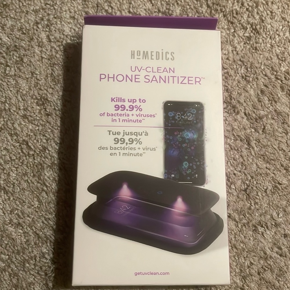 HoMEDiCS UV-CLEAN PHONE SANITIZER *unopened